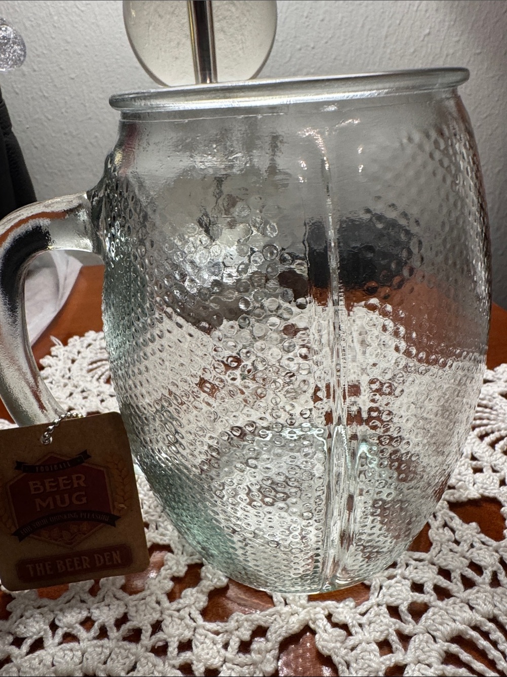 Extra Large Football Beer Mug 36.6oz - Picture 2 of 6